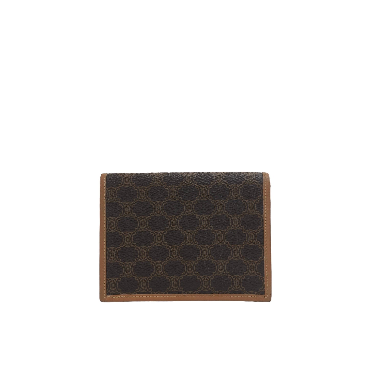 CELINE Macadam Blason Card holder Brown Vintage vbgpbv