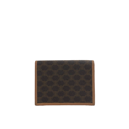 CELINE Macadam Blason Card holder Brown Vintage vbgpbv