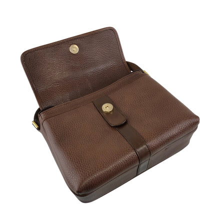 CELINE Gancini Shoulder bag Brown Vintage 88rbj3