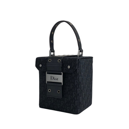 Christian Dior Street Chic Small Handbag Vanity bag Black Vintage 525v32