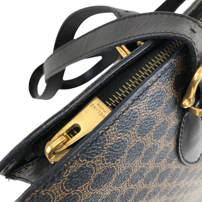 CELINE Macadam Blason Handbag Totebag Black Vintage zfdxbh