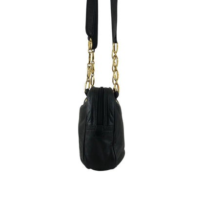 LOEWE Anagram Chain Handbag Shoulder bag Black Vintage nkgx4b