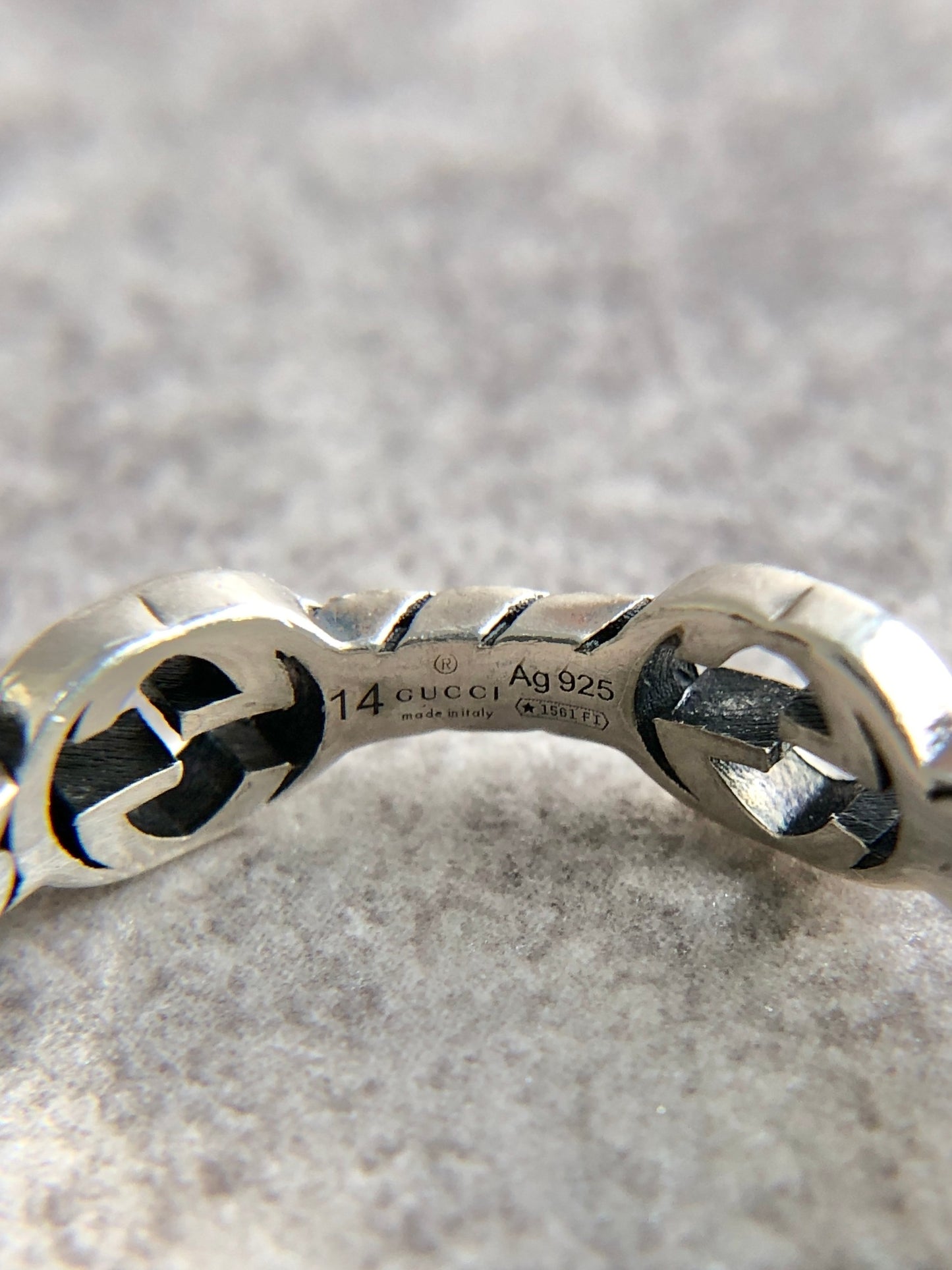 GUCCI Ring Silver Vintage 636be7