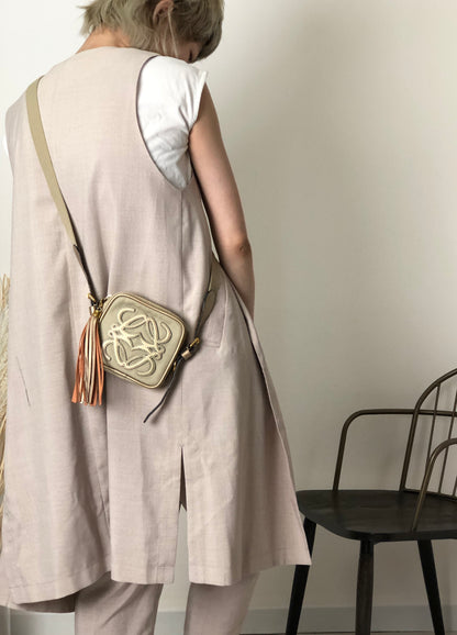 LOEWE Anagram Small Shoulder bag Beige Vintage meahck