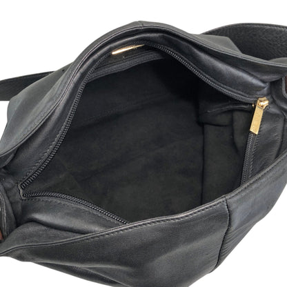 LOEWE Logo Shoulder bag Hobobag Black Vintage nj2ii2