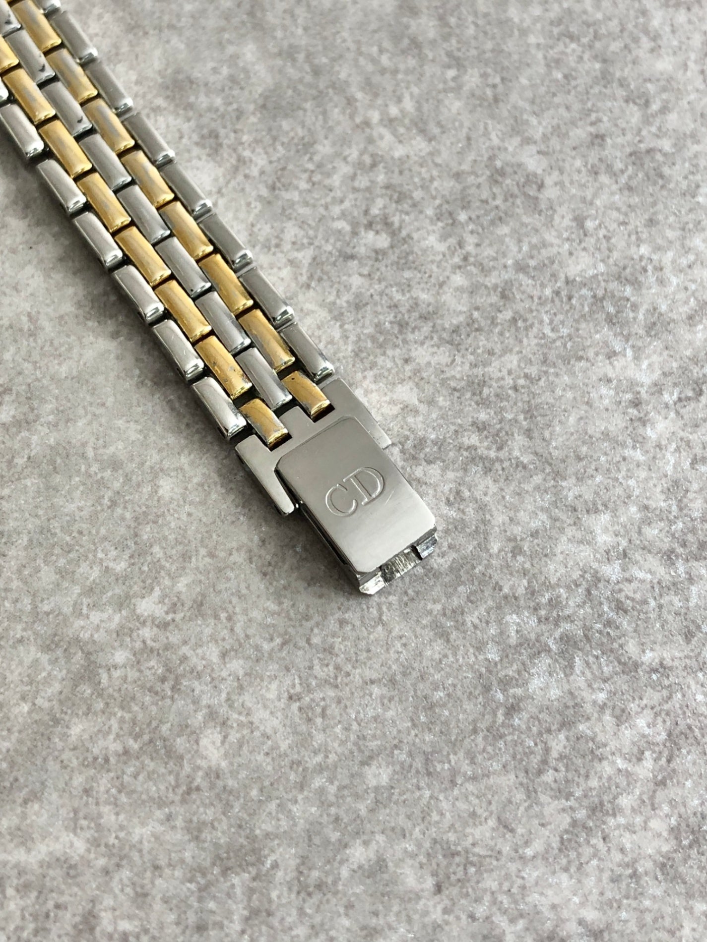 Christian Dior Quartz Watch Gold×Silver 3001 Vintage 3wb7km