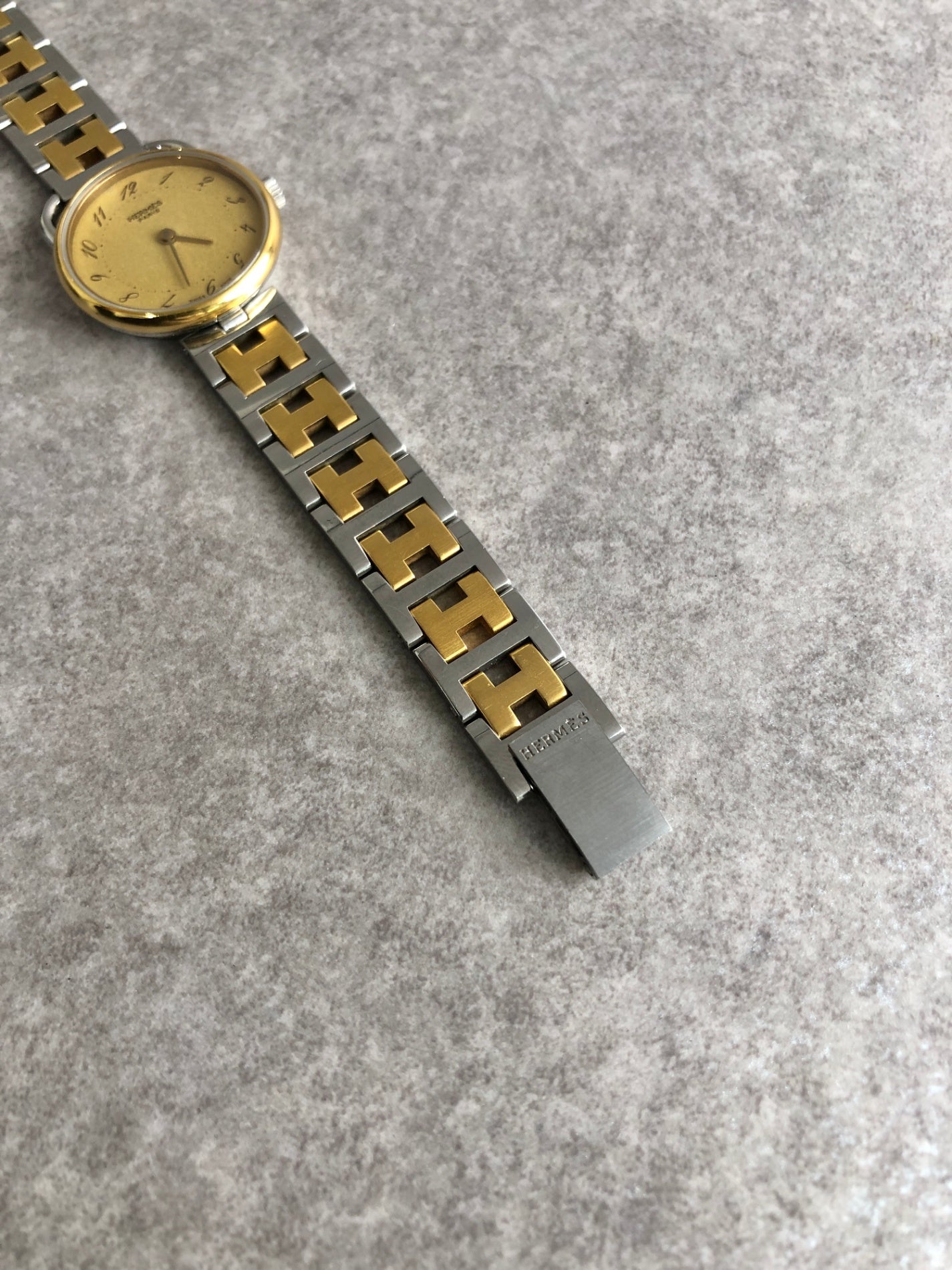 HERMES Watch Arceau Gold×Silver Vintage 5s8mvn