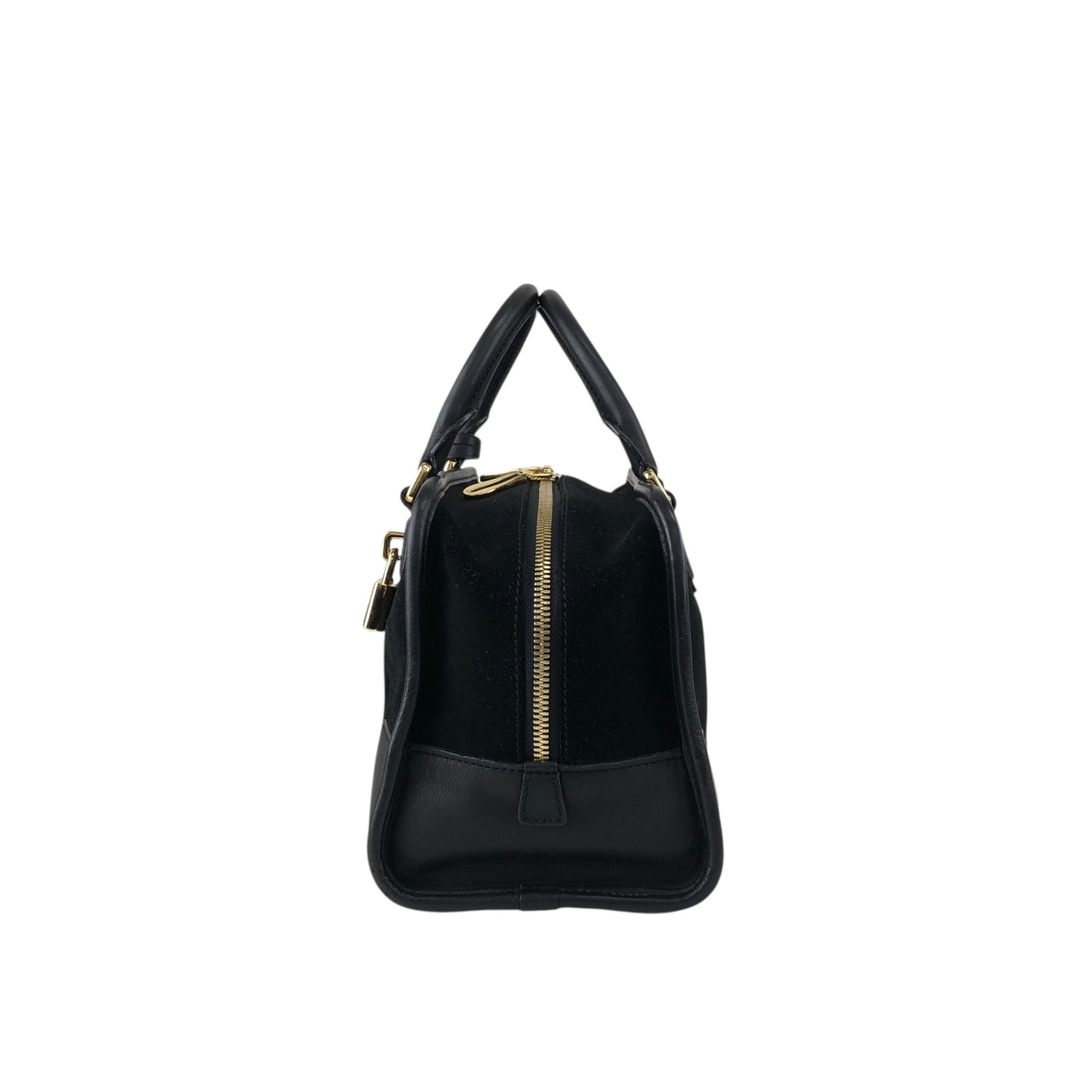 LOEWE Amazona28 Anagram Small Boston bag Handbag Black Vintage hf8cwp