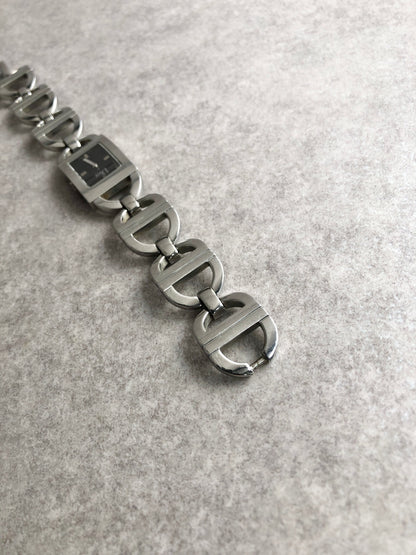 Christian Dior Quartz Watch Silver D78-109 Vintage egd5s2