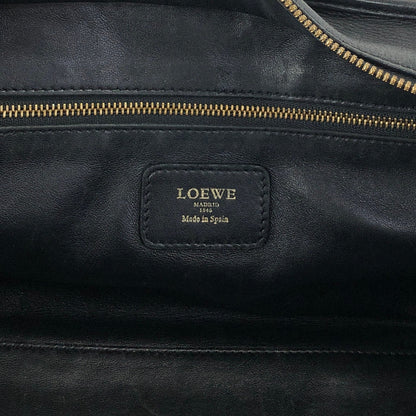 LOEWE Amazona28 Anagram Small Boston bag Handbag Black Vintage jti3x5