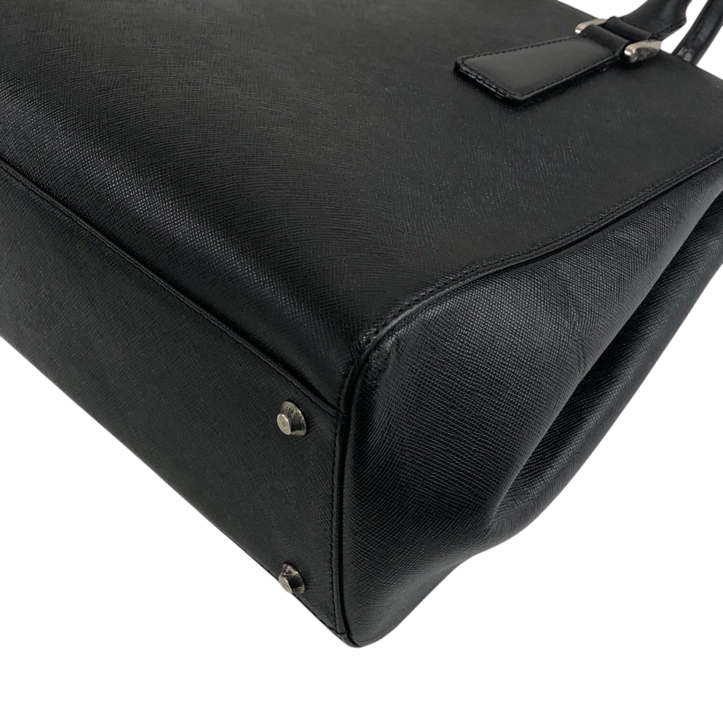 BURBERRY Logo Handbag Black Vintage jieesi