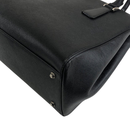 BURBERRY Logo Handbag Black Vintage jieesi