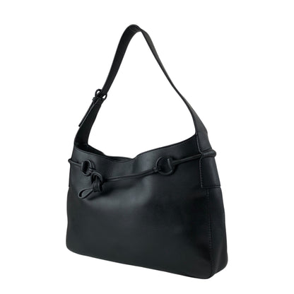 GUCCI Horse Bit Shoulder bag Hobobag Black Vintage s3x3cn