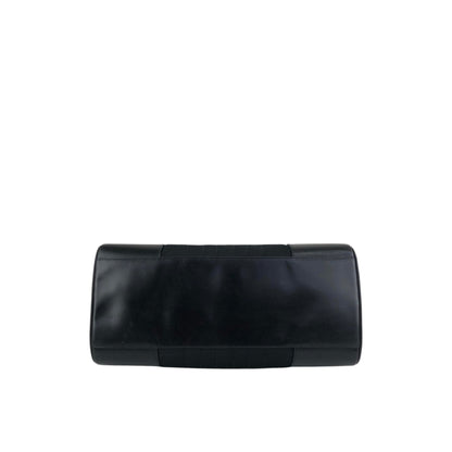 PRADA Triangle Logo Handbag Boston bag Black Vintage mh4xag