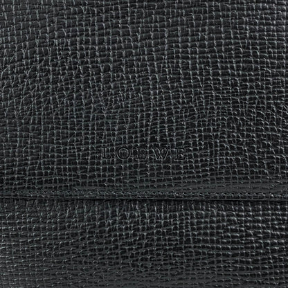 LOEWE Logo Embossed Handbag Shoulder bag Black Vintage rpd54b