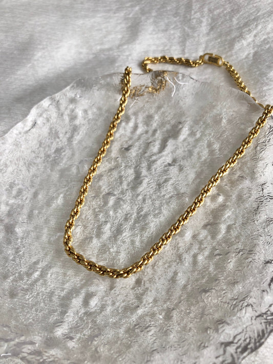 Christian Dior Necklace Gold Vintage i3chwa
