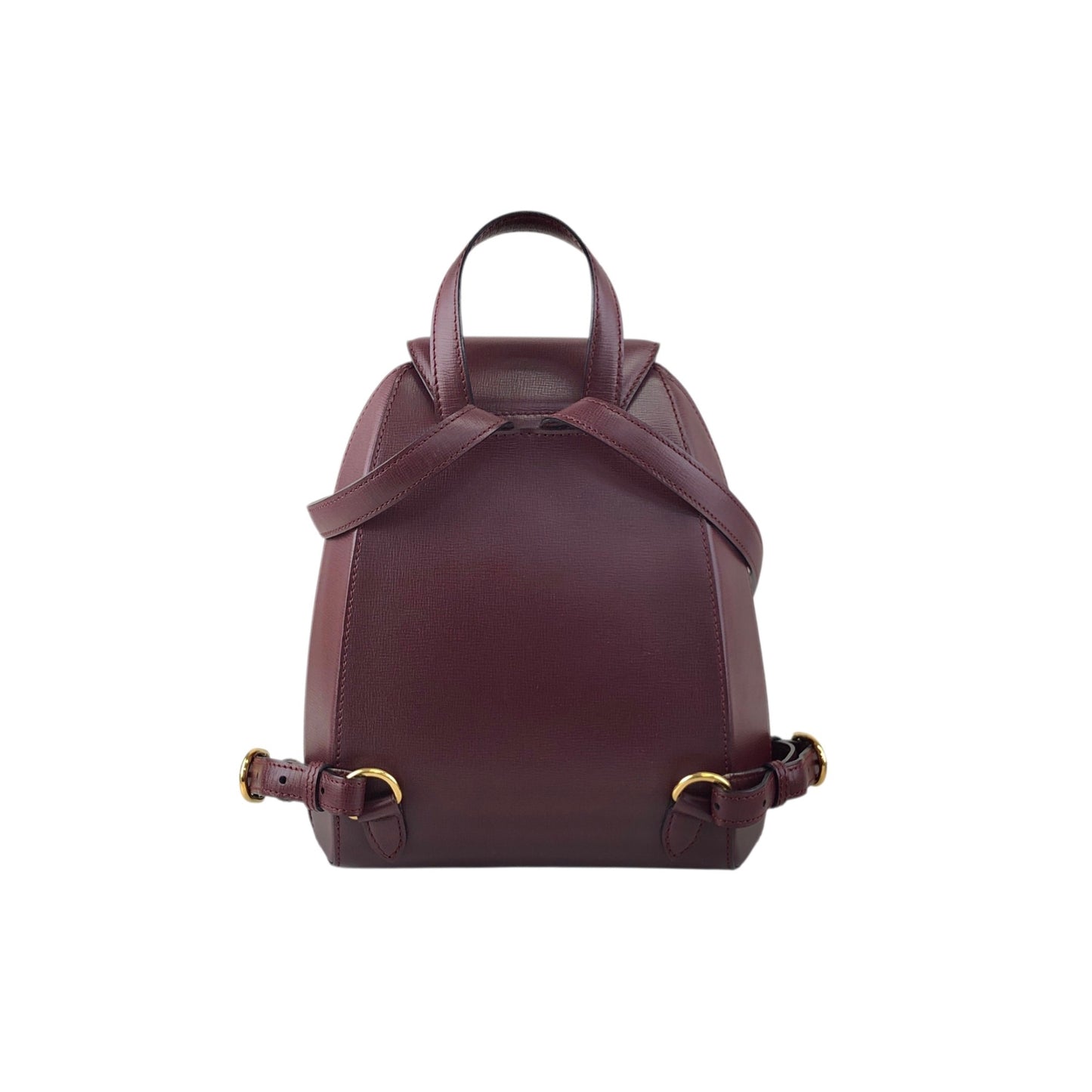 Cartier Turn Lock Backpack Bordeaux Vintage 4bx5iv