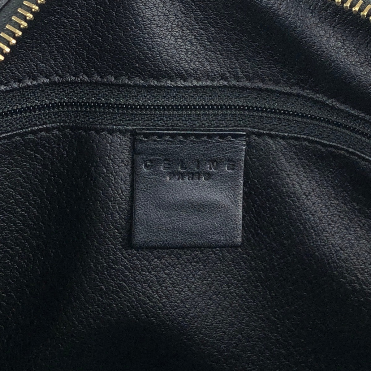 CELINE Macadam Blason Two-way Small Boston bag Shoulder bag Black Vintage xawpgz