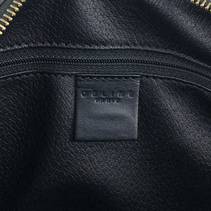 CELINE Macadam Blason Two-way Small Boston bag Shoulder bag Black Vintage xawpgz