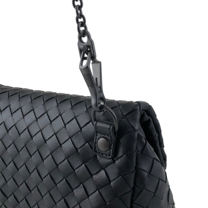 Bottega Veneta Intrecciato Shoulder bag Black Vintage 37ps5x