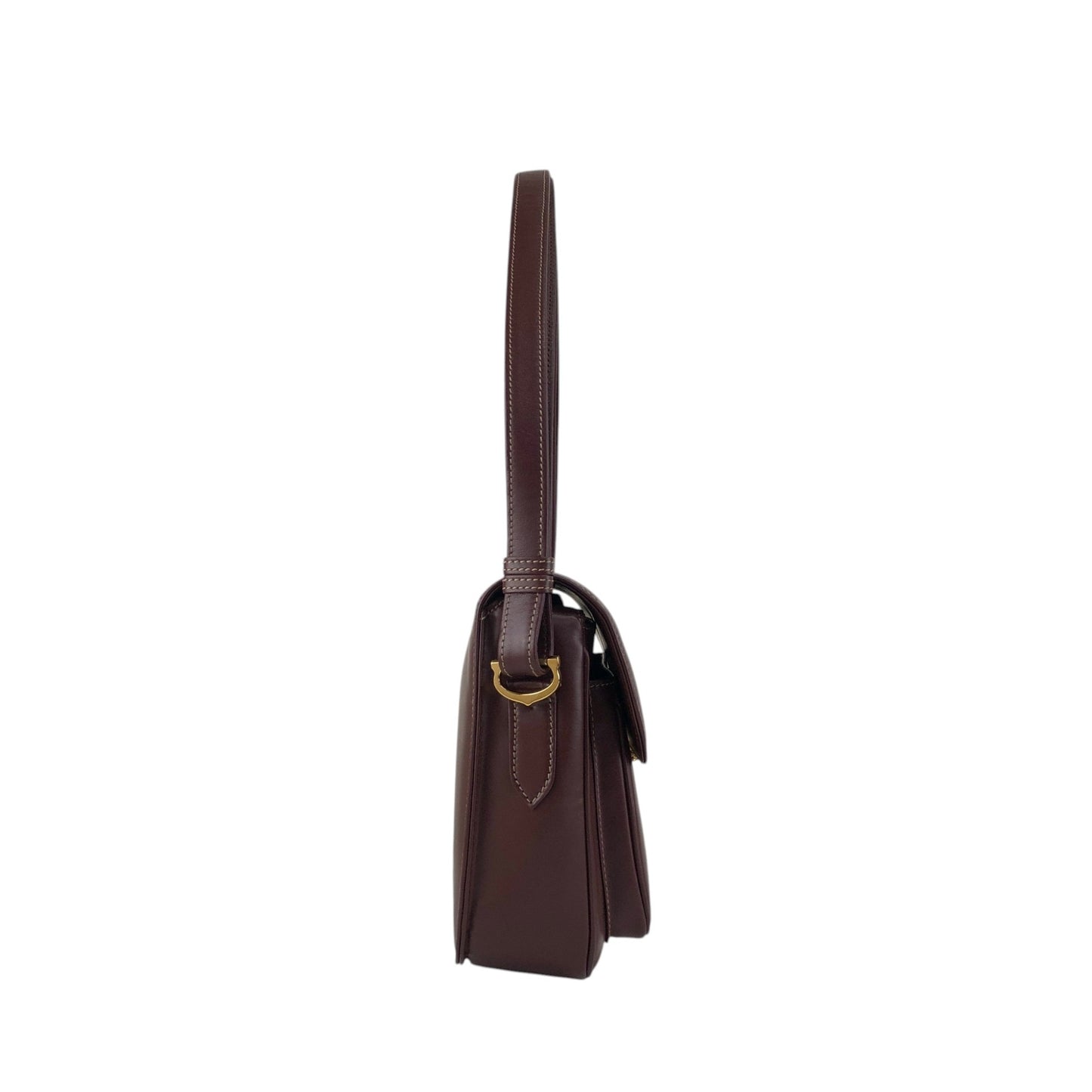 Cartier Horse Bit Shoulder bag Bordeaux Vintage ff8ayd