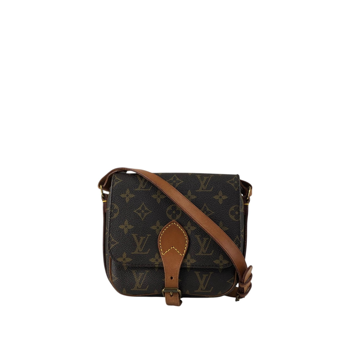 LOUIS VUITTON Monogram Shoulder bag Brown M51254 Vintage g6r5tz