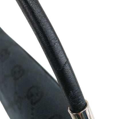 GUCCI Interlocking GG Canvas Shoulder bag Black Vintage 2tc23f