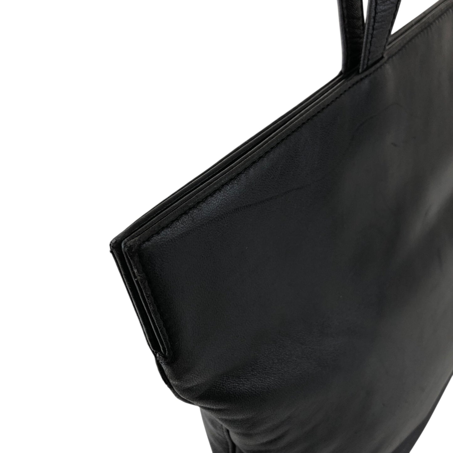 CELINE Logo Embossed Totebag Black Vintage khd67u