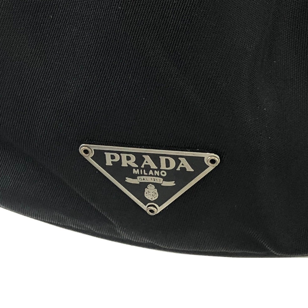 PRADA Triangle Logo Nylon Leather Boston bag Doctors bag Black Vintage VintageShop solo