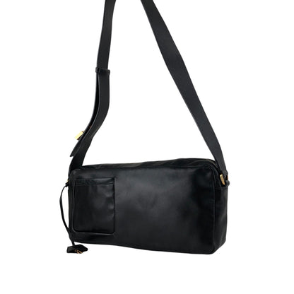 PRADA Padlock Shoulder bag Black Vintage thx6f8