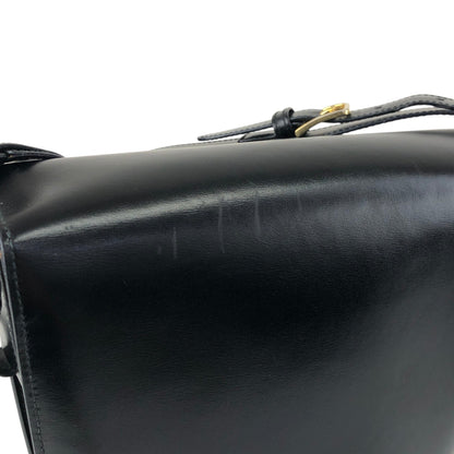 CELINE Circle Logo Shoulder bag Black Vintage kfiinf