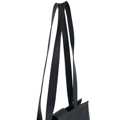 CELINE Logo Turn Lock Shoulder bag Totebag Black Vintage wtcymx