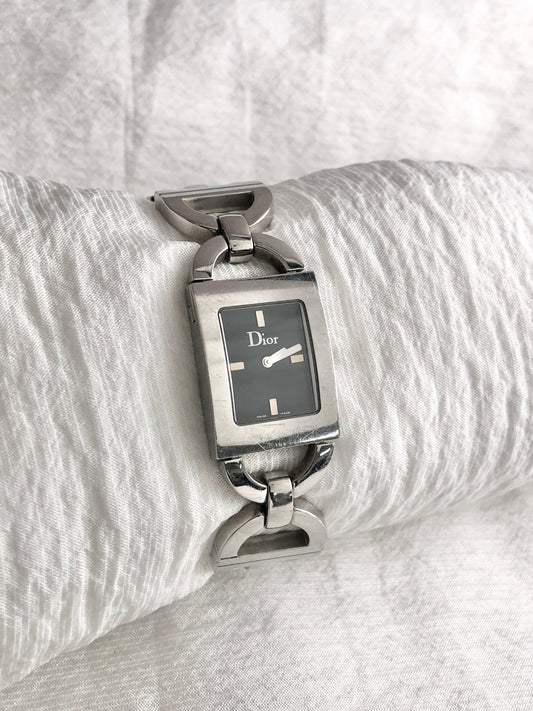 Christian Dior Quartz Watch Silver D78-109 Vintage egd5s2