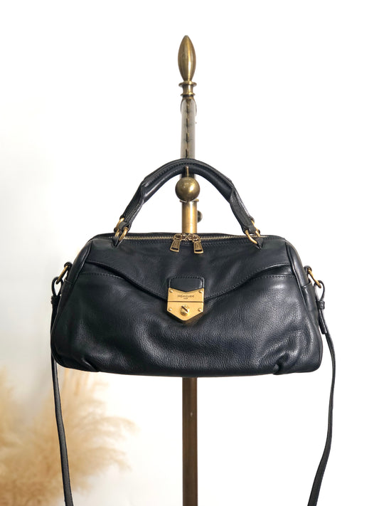 Yves Saint Laurent Two-way Handbag Shoulder bag Black Vintage wu64ez