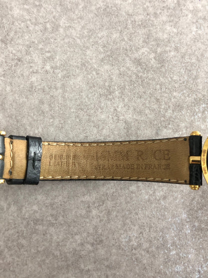 GUCCI Logo Watch Black 2040M Vintage mr6i3u