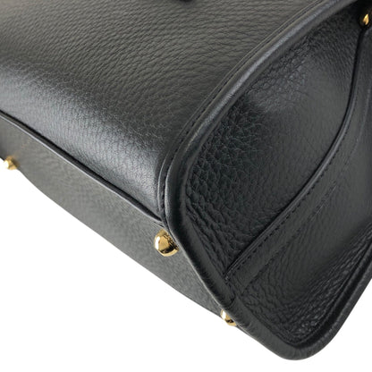 LOEWE Anagram Two-way Handbag Shoulder bag Black Vintage rz7tmx