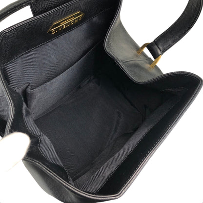 GIVENCHY Turn Lock Handbag Black Vintage zrhm8a