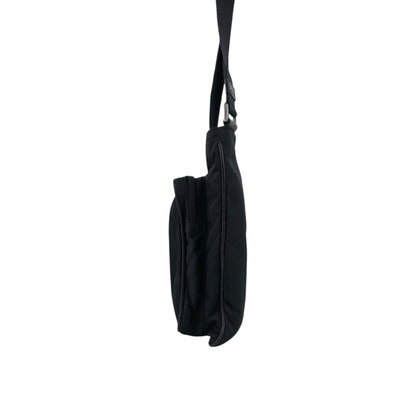 PRADA Triangle Logo Shoulder bag Black Vintage jbnjag