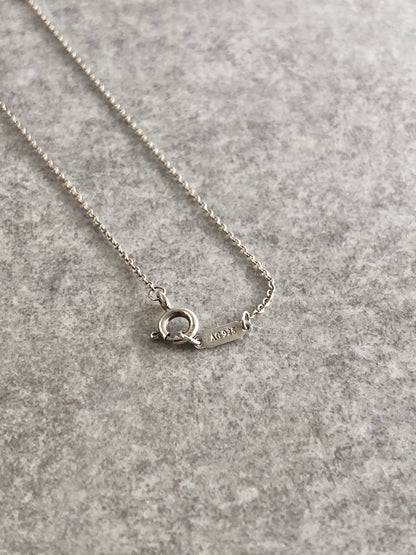 Tiffany & Co. Logo Double Heart SILVER925 Necklace Silver Vintage 5g7hxe