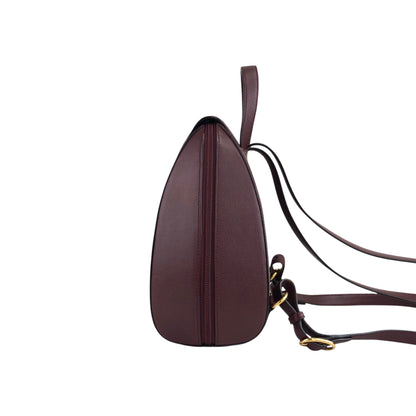 Cartier Logo Turn Lock Backpack Bordeaux Vintage m4jsic