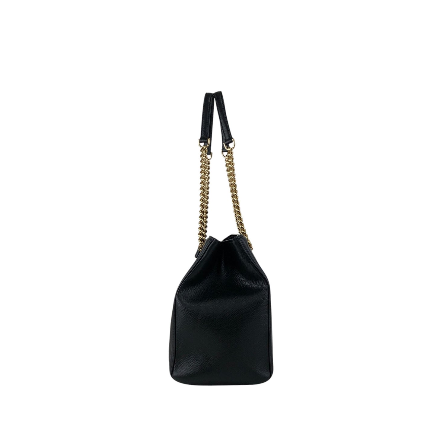 Salvatore Ferragamo Vala Chain Shoulder bag Handbag Black Vintage 3bmif6