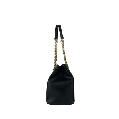 Salvatore Ferragamo Vala Chain Shoulder bag Handbag Black Vintage 3bmif6
