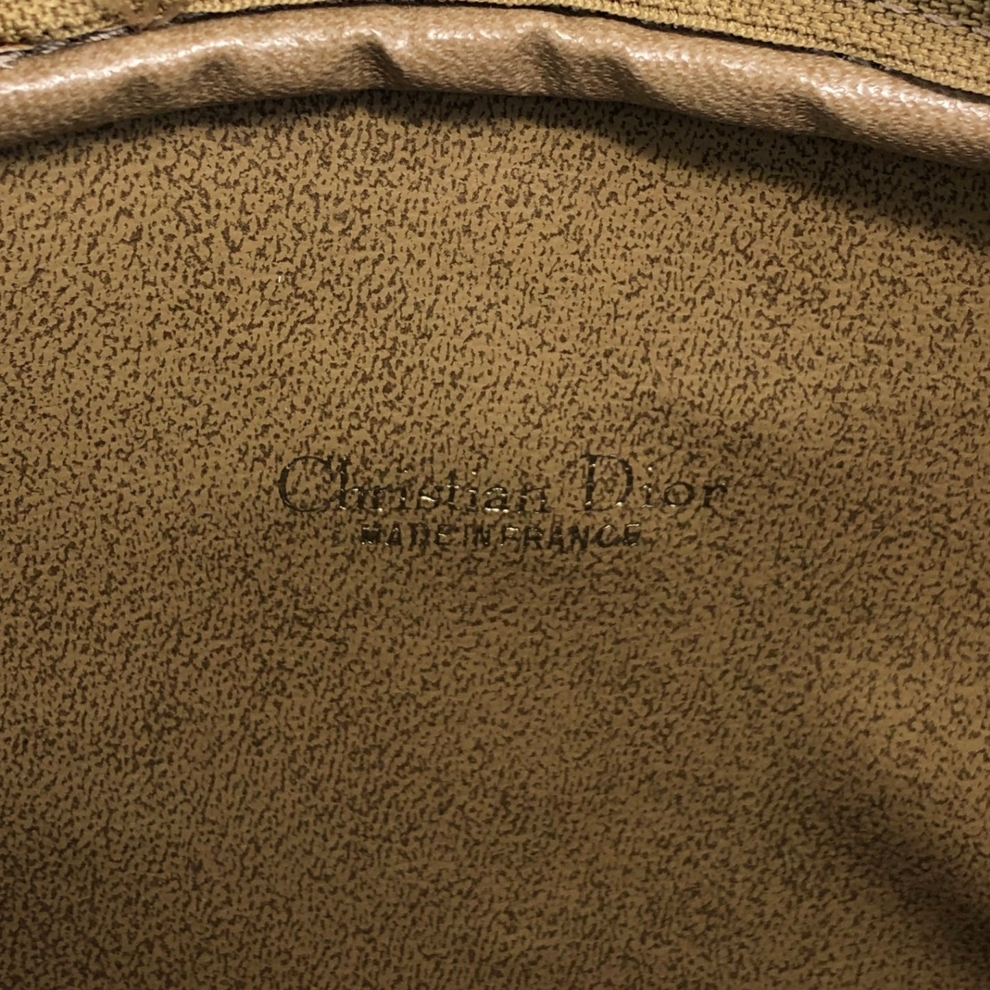 Christian Dior Small Honeycomb Pattern Logo Shoulder bag Beige Vintage ptj22k