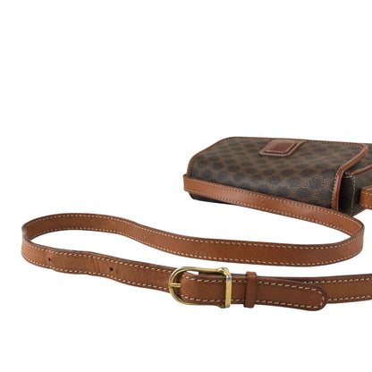 CELINE Macadam Blason Shoulder bag Brown Vintage y3mg84