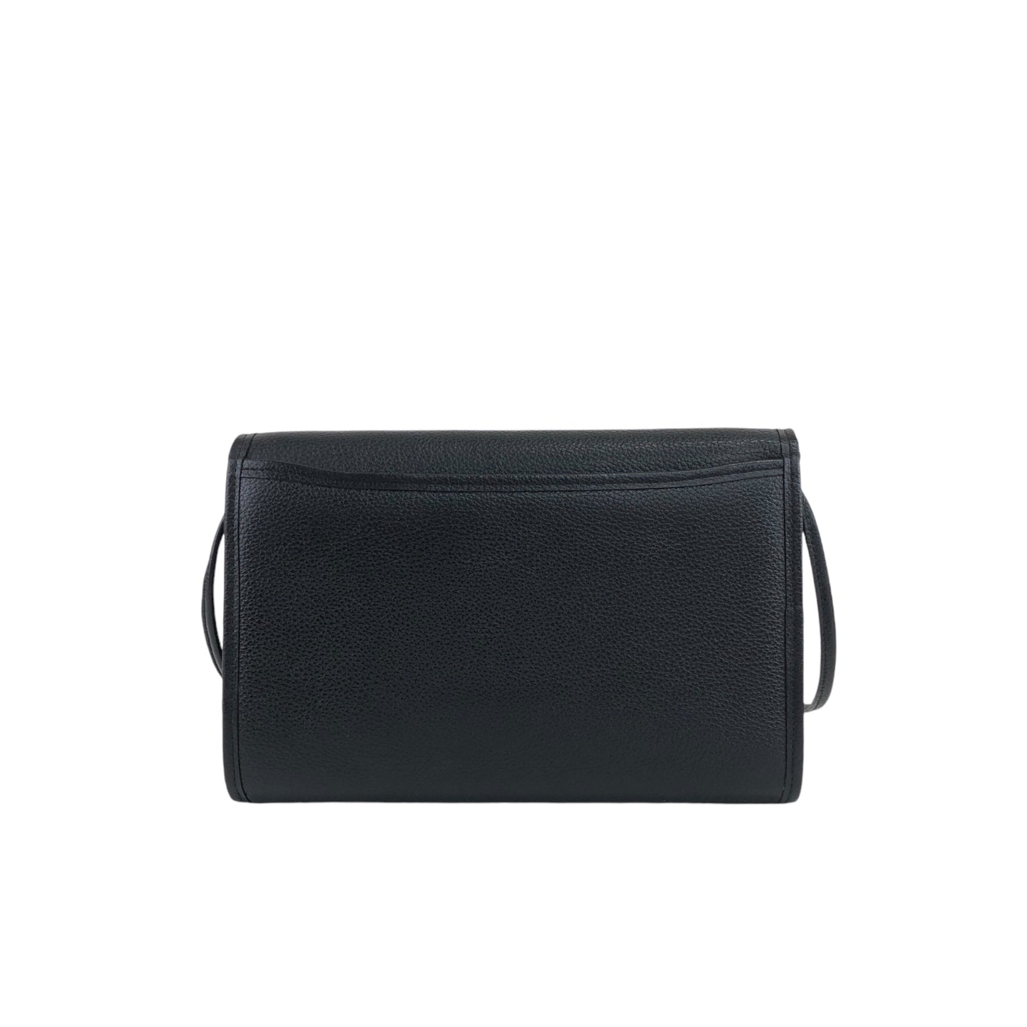 Yves Saint Laurent YSL Logo Shoulder bag Black Vintage hmype4