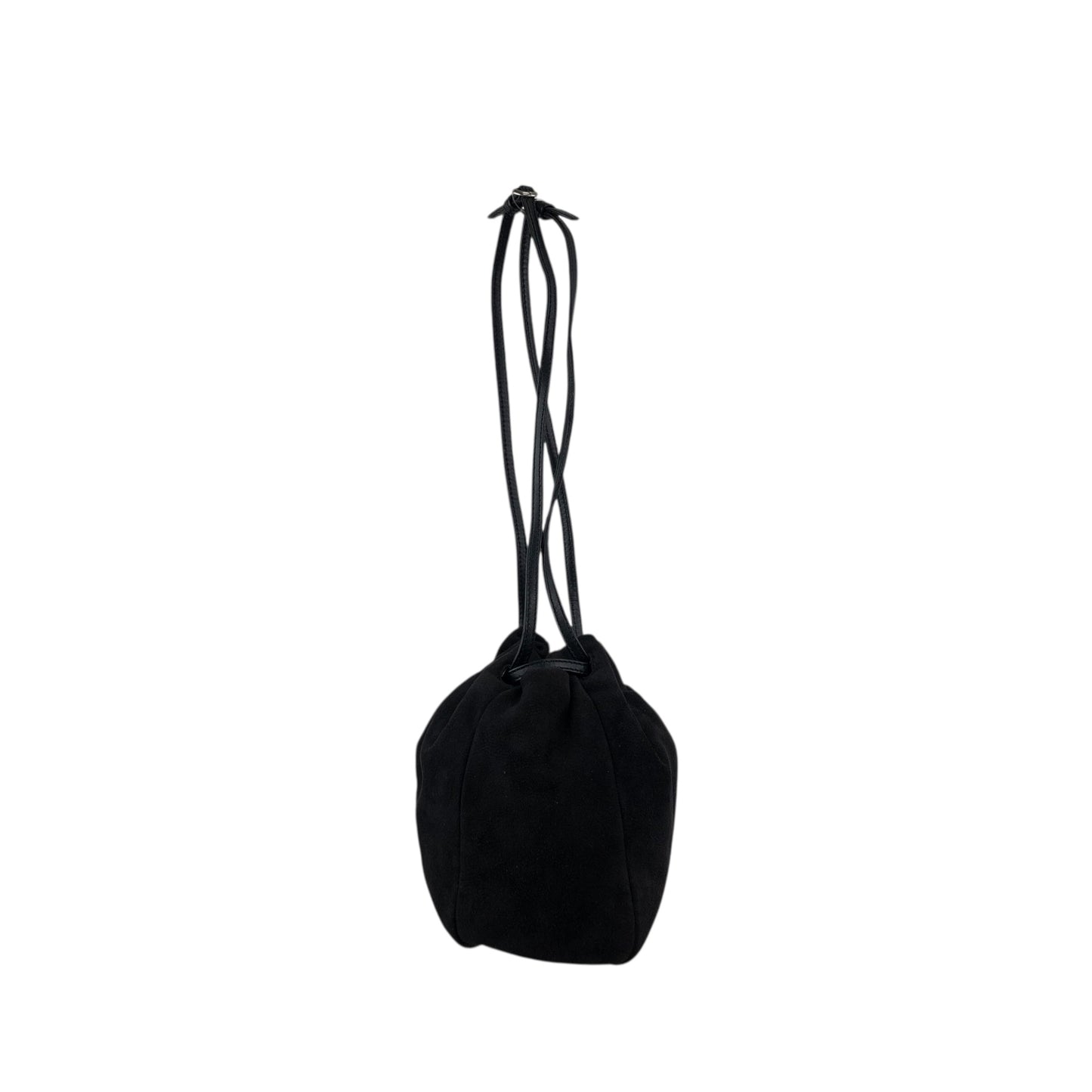 LOEWE Anagram Drawstring Small Handbag Black Vintage ysb4mf