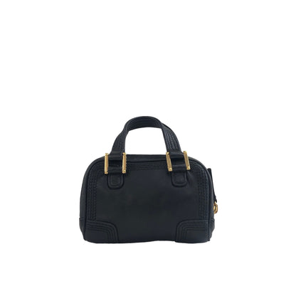 LOEWE Anagram Leather Coin Purse Micro bag Black Vintage 8i5d2v