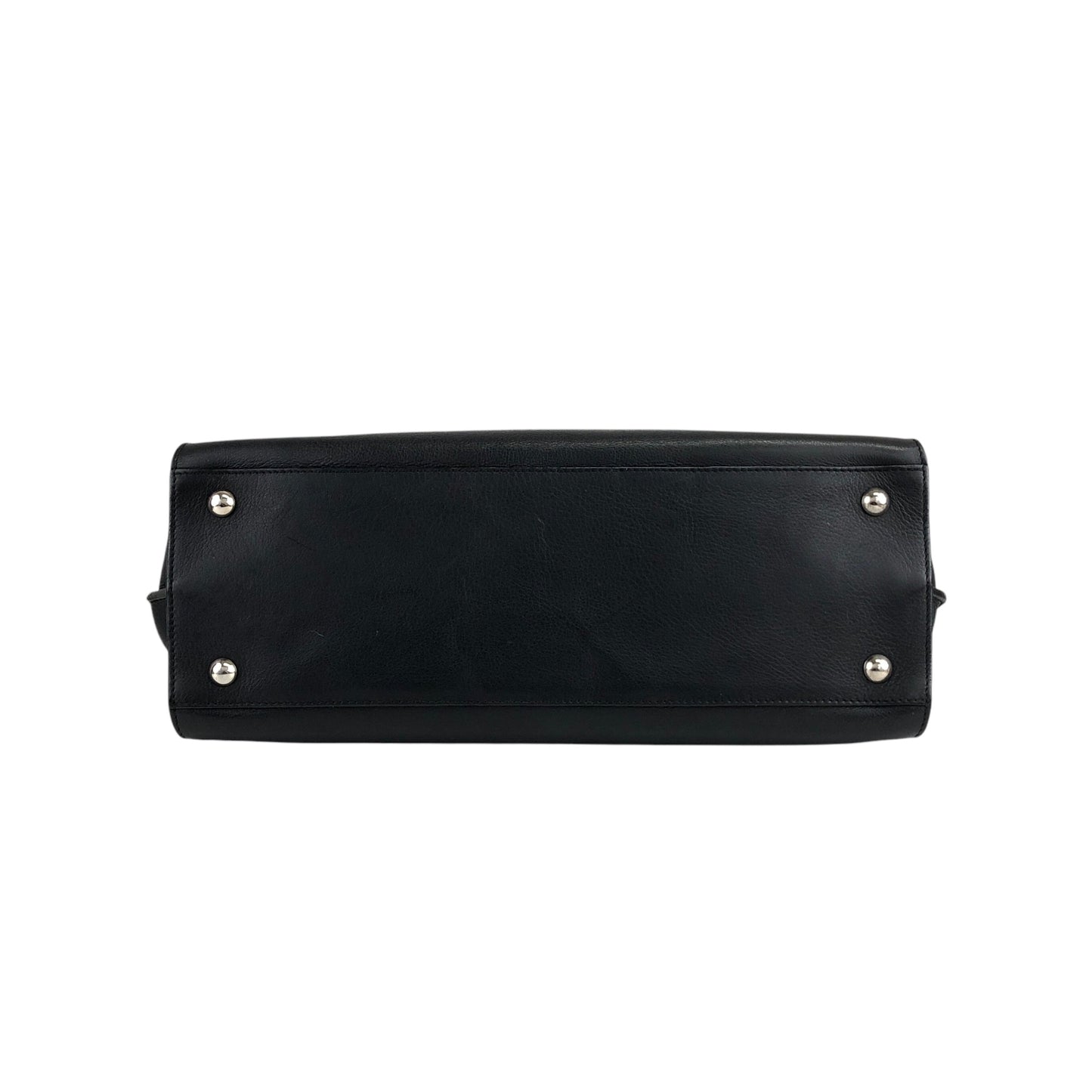 Salvatore Ferragamo Gancini Handbag Black Vintage b236p8