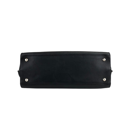 Salvatore Ferragamo Gancini Handbag Black Vintage b236p8