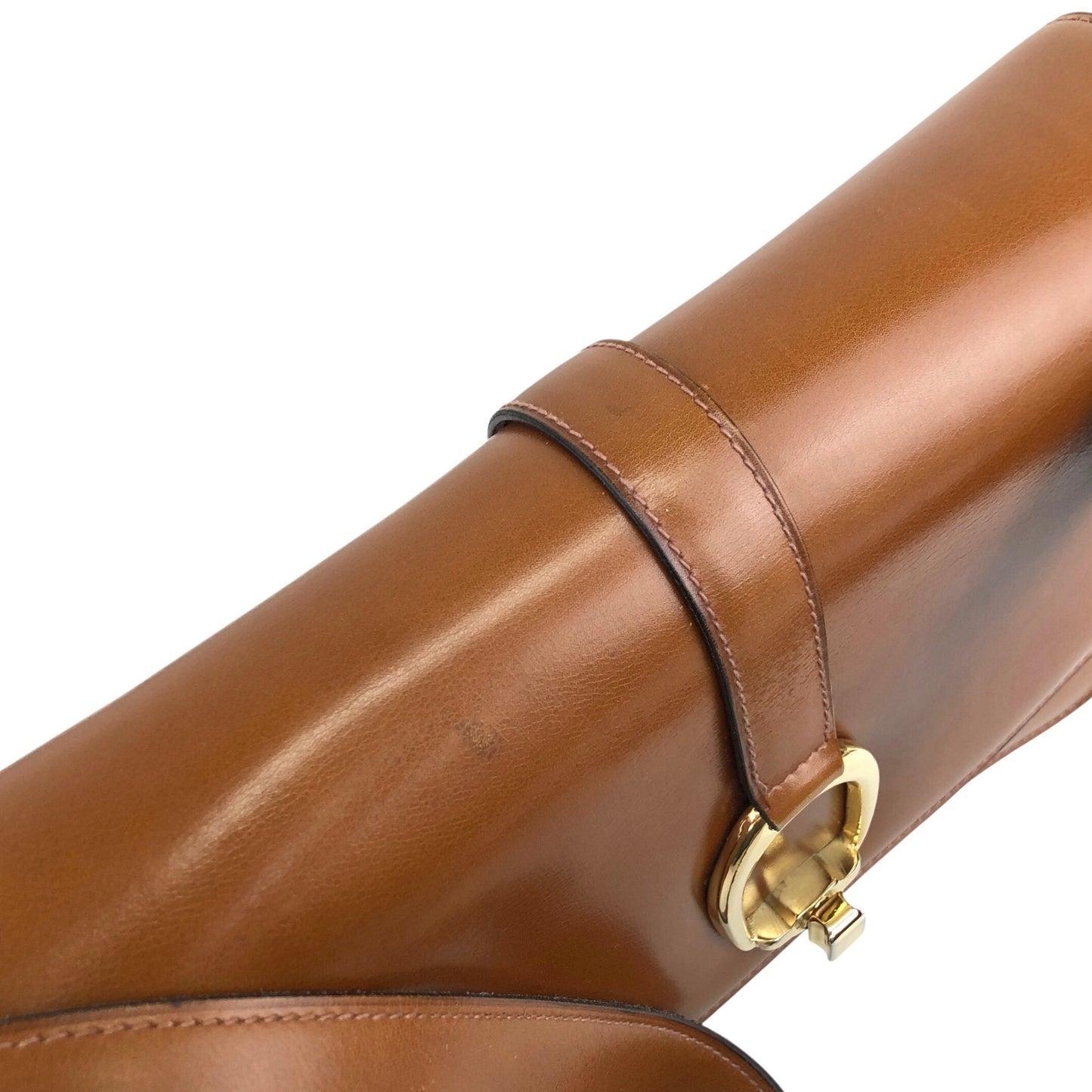 CELINE Triomphe Shoulder bag Camel Vintage jujrbn